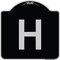 Signmission Sign with Letter H Heavy-Gauge Aluminum Architectural Sign, 18" x 18", BS-1818-22950 A-DES-BS-1818-22950 - alternate 1